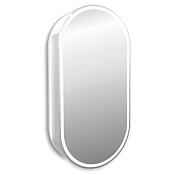 Abber Kontur Зеркальный шкаф с подсветкой и сенсорным выключателем, цвет: белый матовый AG6339S