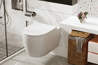 Abber Bequem Комплект: инсталляция, подвесной унитаз, цвет: белый глянцевый AC1105P-AC0101P