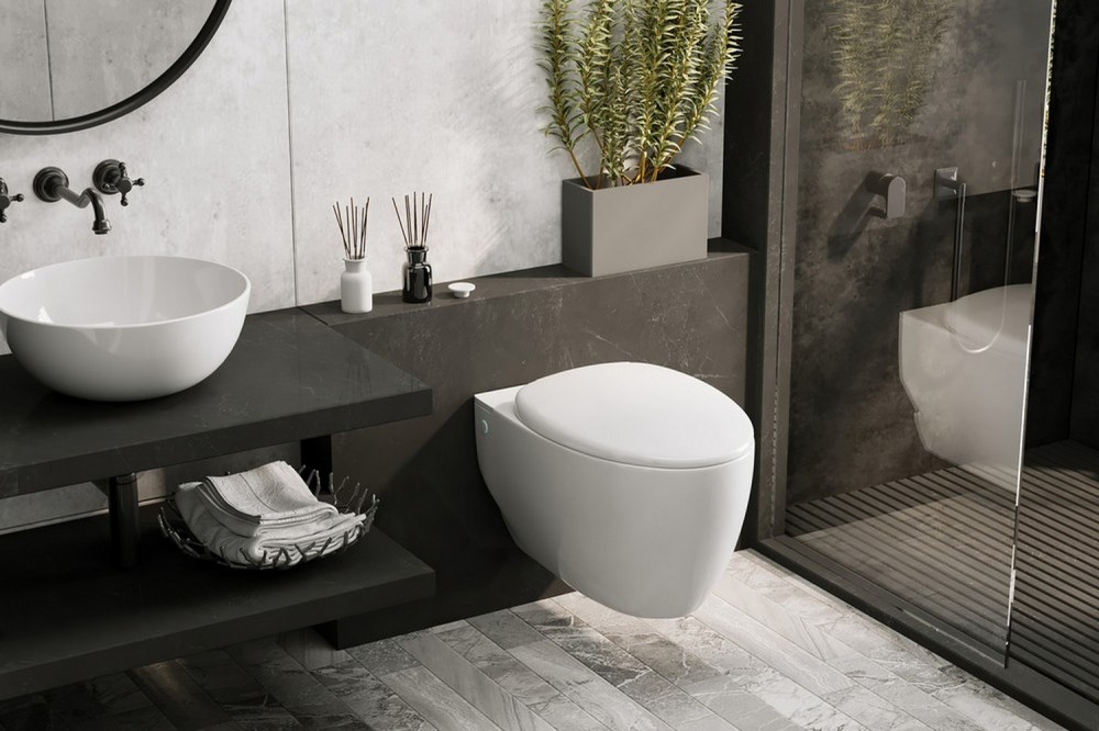 Abber Bequem Комплект: инсталляция, подвесной унитаз, цвет: белый глянцевый AC1107P-AC0101P