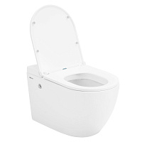 Abber Bequem Комплект: инсталляция, подвесной унитаз, цвет: белый глянцевый AC1108P-AC0101P