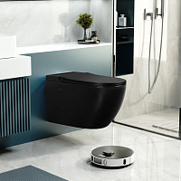 Abber Bequem Комплект: инсталляция, подвесной унитаз, цвет: черный матовый AC1108PMB-AC0101P
