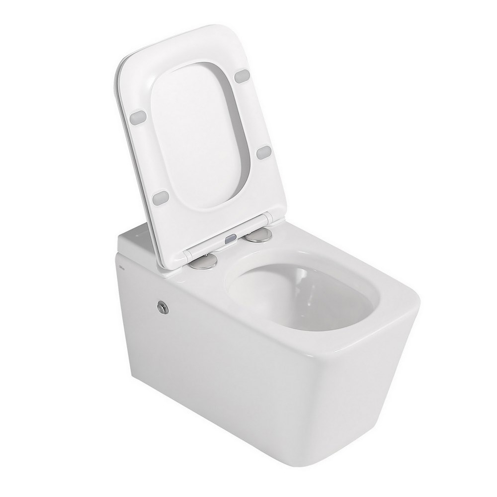 Abber Rechteck Комплект: инсталляция, подвесной унитаз, цвет: белый глянцевый AC1202P-AC0101P