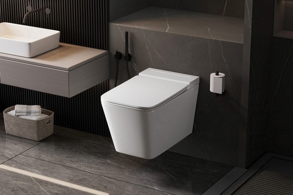 Abber Rechteck Комплект: инсталляция, подвесной унитаз, цвет: белый глянцевый AC1202P-AC0101P