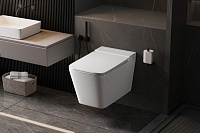 Abber Rechteck Комплект: инсталляция, подвесной унитаз, цвет: белый глянцевый AC1202P-AC0101P