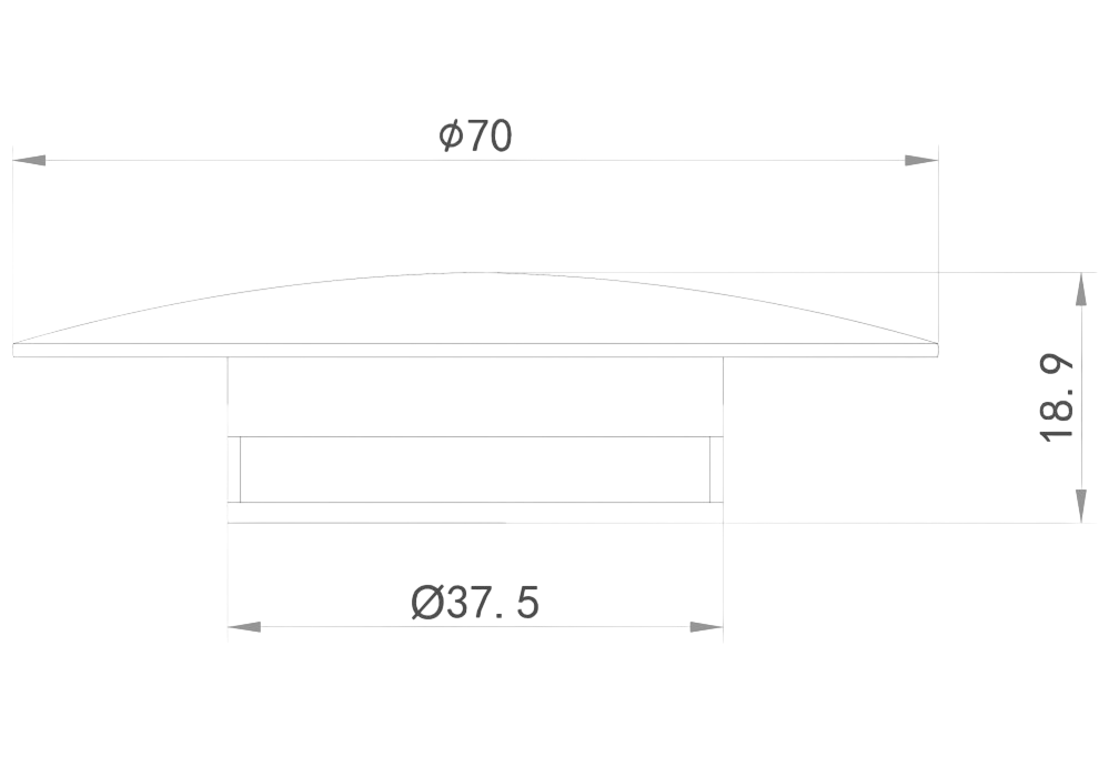 Abber Накладка на слив для ванны, цвет: розовое золото AB0008MRG