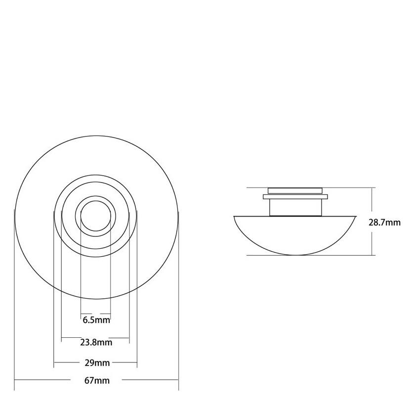 Abber Накладка на слив для раковины, цвет: бежевый матовый AC0014MBB
