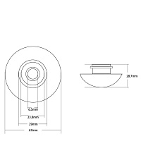 Abber Накладка на слив для раковины, цвет: бежевый матовый AC0014MBB