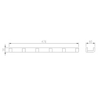 Abber Westen Крючок для полотенца 6 шт, подвесной, цвет: никель AA1752NG