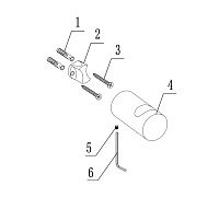 Abber Osten 316 Крючок для полотенца, подвесной, цвет: золото брашированное AA1849BG