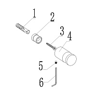 Abber Osten 316 Крючок для полотенца, подвесной, цвет: золото брашированное AA1850BG