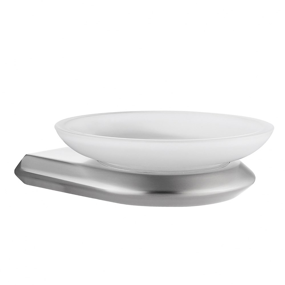 Abber Nord Мыльница со стеклянной чашей, подвесная, цвет: сатин AA1558SP