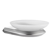 Abber Nord Мыльница со стеклянной чашей, подвесная, цвет: сатин AA1558SP