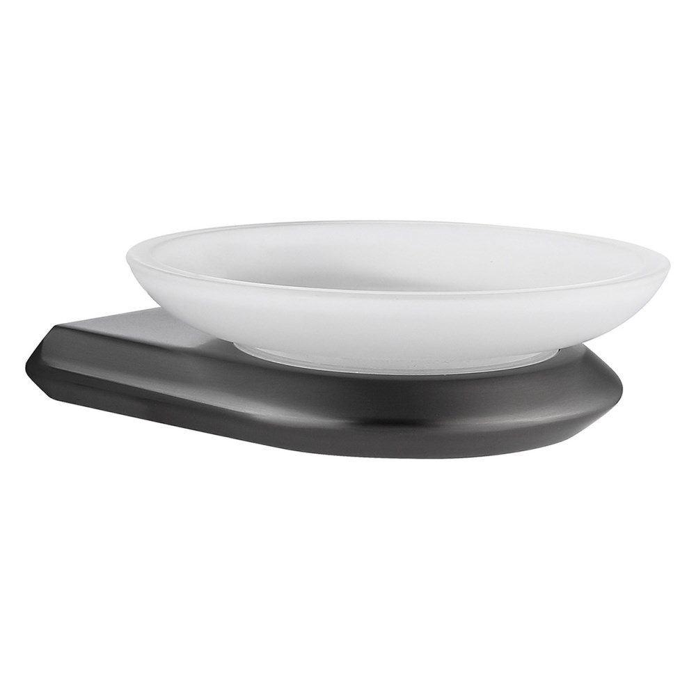 Abber Nord Мыльница со стеклянной чашей, подвесная, цвет: никель AA1558NG