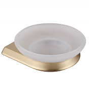 Abber Nord Мыльница со стеклянной чашей, подвесная, цвет: золото матовое AA1558G