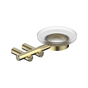 Abber Osten 316 Мыльница со стеклянной чашей, подвесная, цвет: золото брашированное AA1858BG