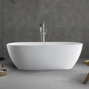 Abber Ванна акриловая отдельностоящая 150x81,5 см, с переливом, цвет: белый глянцевый AB9263-1.5