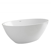 Abber Ванна акриловая отдельностоящая 165x90 см, с переливом, цвет: белый глянцевый AB9249-1.6