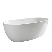 Abber Ванна акриловая отдельностоящая 186x88,5 см, с переливом, цвет: белый глянцевый AB9504