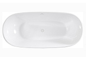 Abber Ванна акриловая отдельностоящая 180x81,5 см, с переливом, цвет: белый глянцевый AB9263-1.8