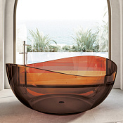 Abber Kristall Ванна отдельностоящая d150 см, из полиэфирной смолы, цвет: коричневый AT9705Opal