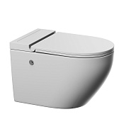 Abber Bequem Унитаз подвесной 36x58 см, с крышкой микролифт, цвет: белый глянцевый AC1126P