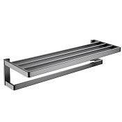 Abber Westen Полка для полотенец 60x21 см, подвесная, цвет: никель AA1758NG