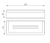 Abber Osten 316 Полка подвесная 30 см, цвет: золото брашированное AA1862BG