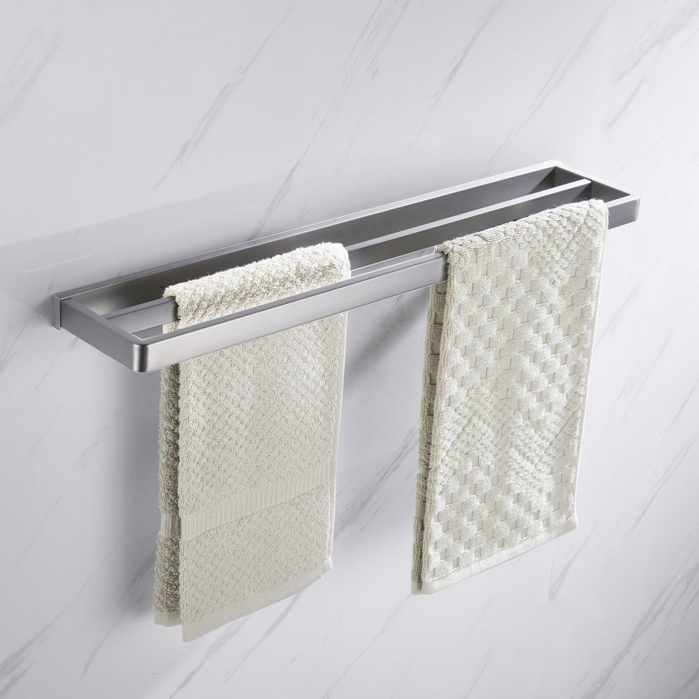Abber Westen Полотенцедержатель двойной 60 см, подвесной, цвет: сатин AA1756SP