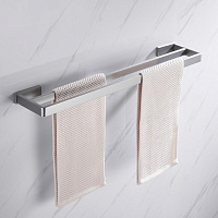 Abber Westen Полотенцедержатель двойной 60 см, подвесной, цвет: сатин AA1757SP