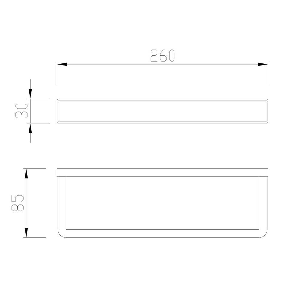 Abber Westen Полотенцедержатель 26 см, подвесной, цвет: никель AA1753NG