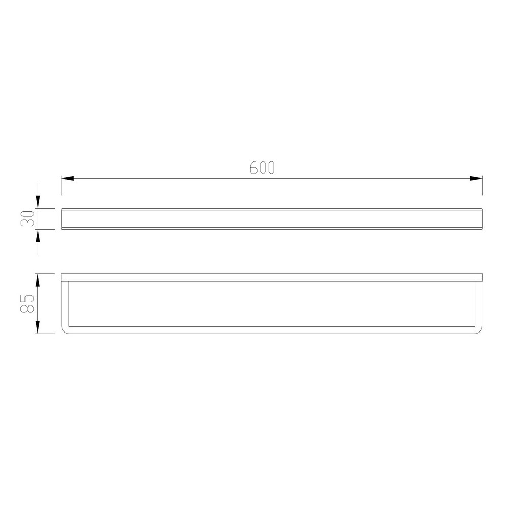 Abber Westen Полотенцедержатель 60 см, подвесной, цвет: никель AA1755NG