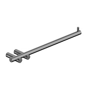 Abber Osten 316 Полотенцедержатель 34,8 см, подвесной, цвет: оружейная сталь AA1854BGG