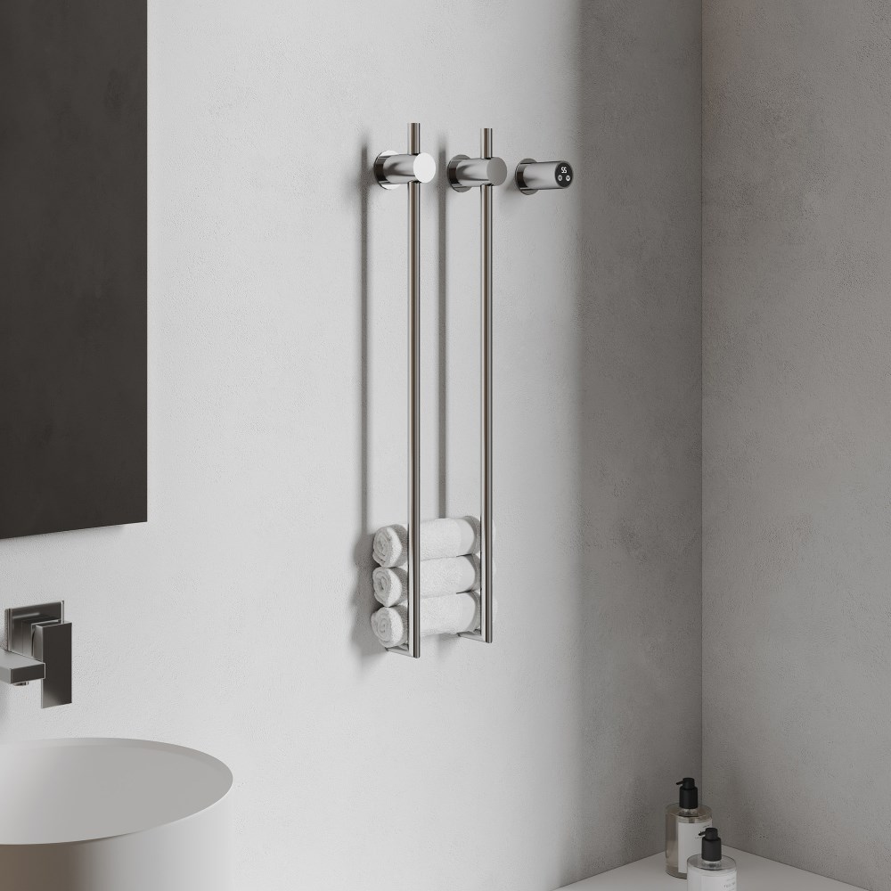 Abber Charme Полотенцесушитель электрический 34,5x80h см, цвет: хром AH4002