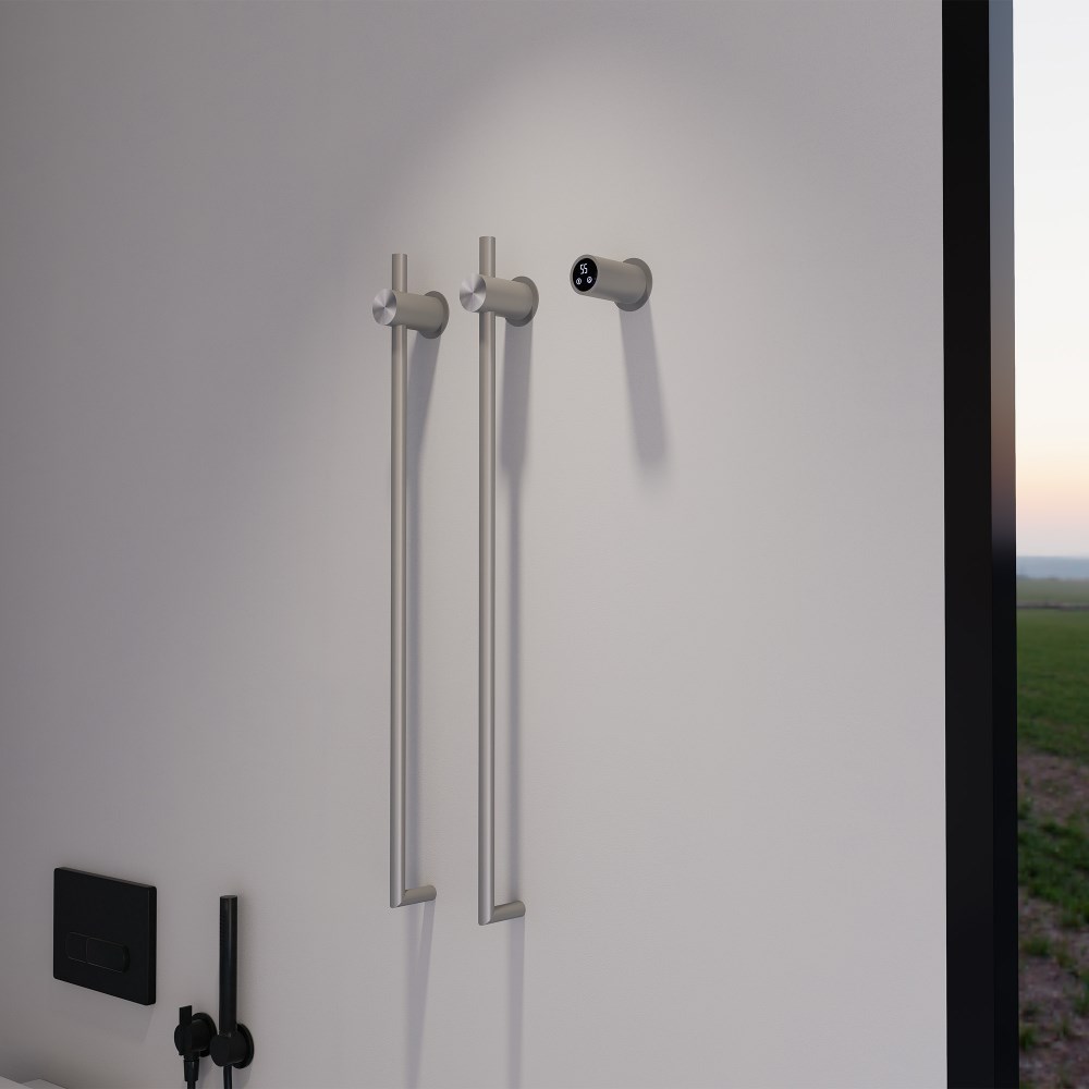 Abber Charme Полотенцесушитель электрический 34,5x80h см, цвет: нержавеющая сталь AH4002BST