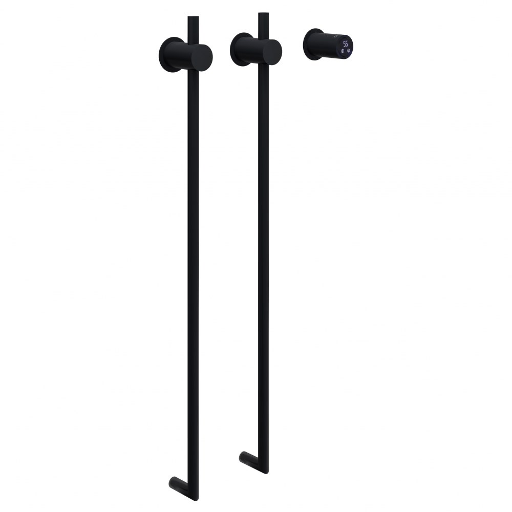 Abber Charme Полотенцесушитель электрический 34,5x80h см, цвет: черный матовый AH4002MB