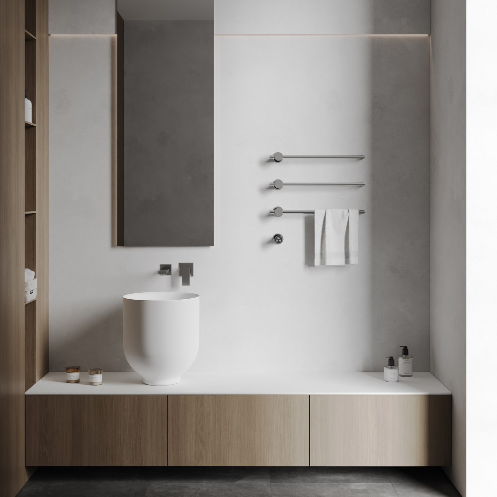 Abber Charme Полотенцесушитель электрический 52,5x49,5h см, цвет: хром AH4003