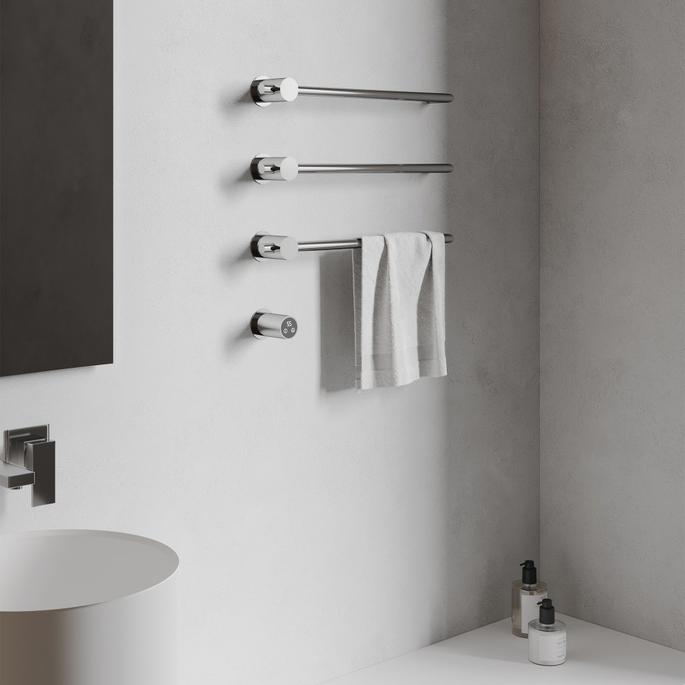 Abber Charme Полотенцесушитель электрический 52,5x49,5h см, цвет: хром AH4003