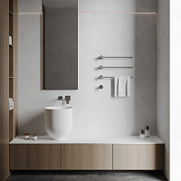 Abber Charme Полотенцесушитель электрический 52,5x49,5h см, цвет: хром AH4003