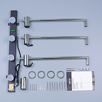 Abber Charme Полотенцесушитель электрический 52,5x49,5h см, цвет: хром AH4003