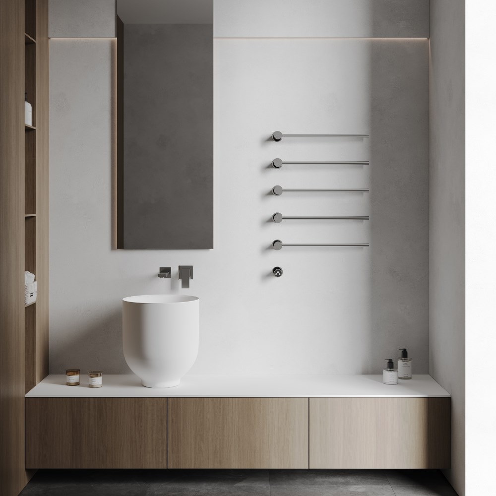 Abber Charme Полотенцесушитель электрический 52,5x79,5h см, цвет: хром AH4005