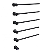 Abber Charme Полотенцесушитель электрический 52,5x79,5h см, цвет: черный матовый AH4005MB