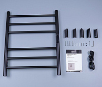 Abber Standard Полотенцесушитель электрический 50x63h см, цвет: черный матовый AH4606MB