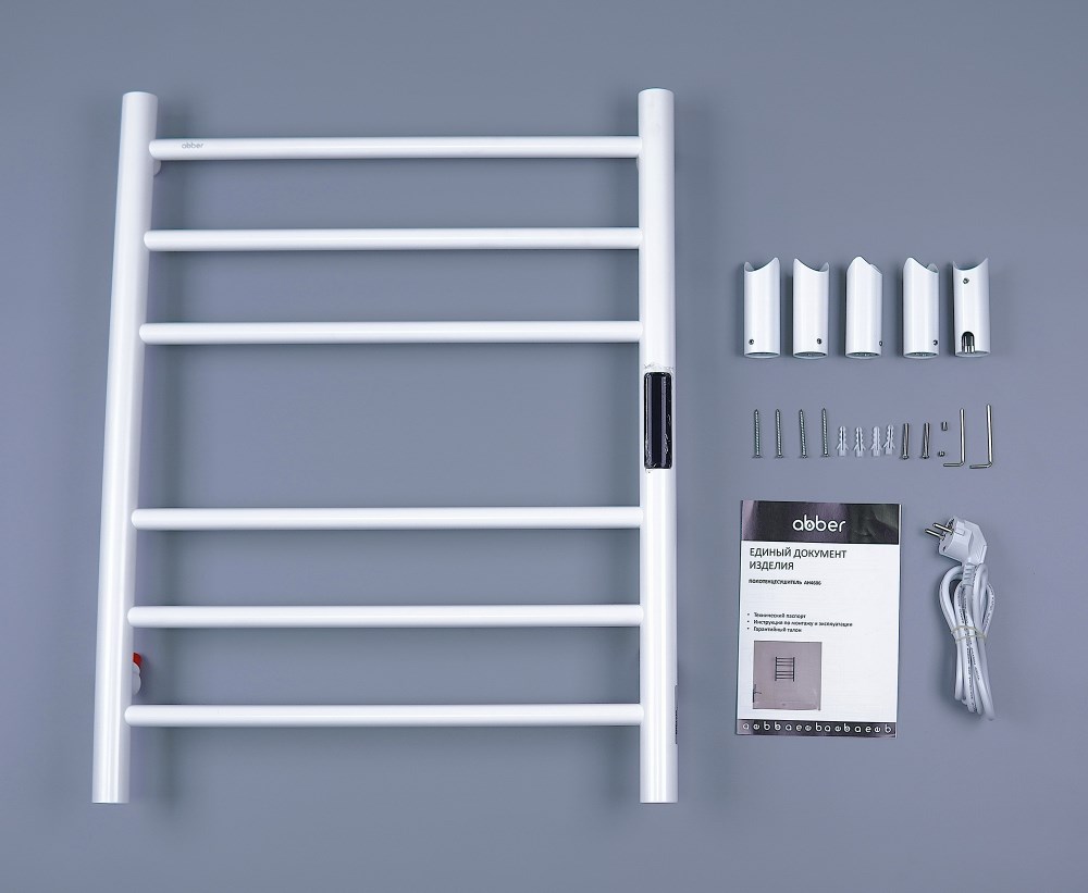 Abber Standard Полотенцесушитель электрический 50x63h см, цвет: белый матовый AH4606MW