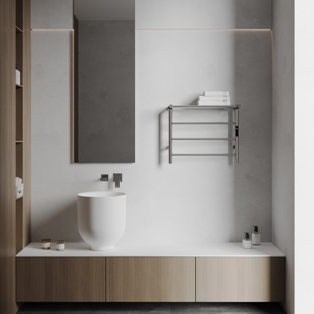 Abber Standard Полотенцесушитель электрический 60x50h см, цвет: хром AH4614