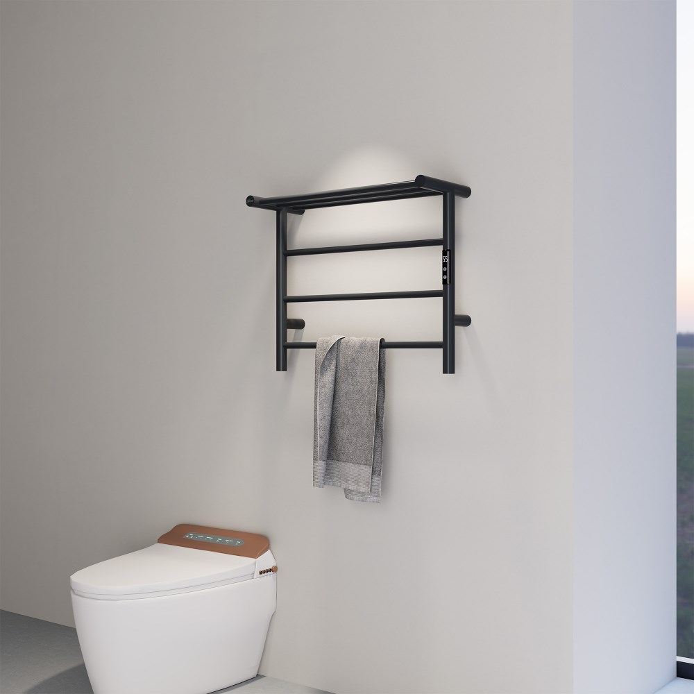 Abber Standard Полотенцесушитель электрический 60x50h см, цвет: черный матовый AH4614MB