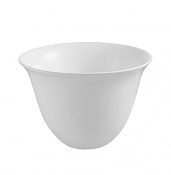 Abber BEQUEM Раковина накладная d36x25h см, без перелива и донного клапана, цвет: белый глянцевый AC2122