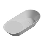 Abber BEQUEM Раковина накладная 72x33x13h см, без перелива и донного клапана, цвет: белый глянцевый AC2120