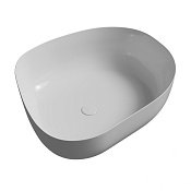 Abber BEQUEM Раковина накладная 56,5x45,5x14h см, без перелива и донного кл., цвет: белый глянцевый AC2124