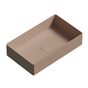 Abber RECHTECK Раковина накладная 60x36x13h см, без перелива и донного клапана, цвет: хаки матовый AC2220MK