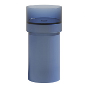 Abber Kristall Раковина отдельностоящая d45x90h см, без перелива и донного клапана, цвет: синий AT2701Saphir